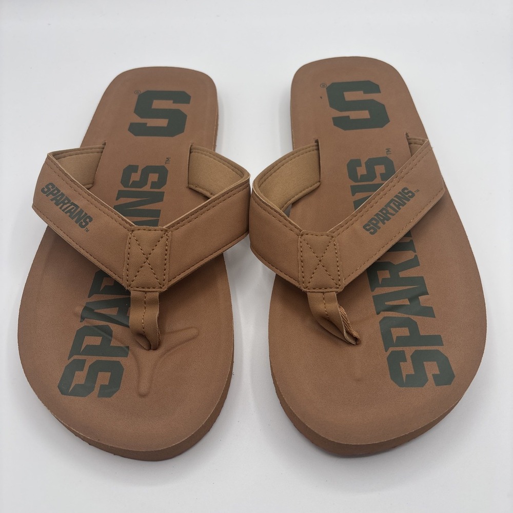 Foco Michigan State Spartans‎ Color Pop Sandals Flip Flops Men's Size Large